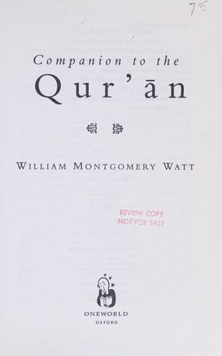 Cover of Companion to the Quran
