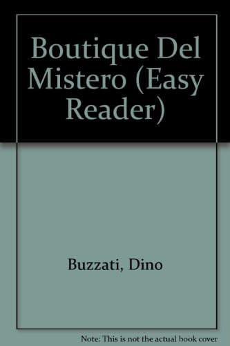 Cover of Boutique Del Mistero