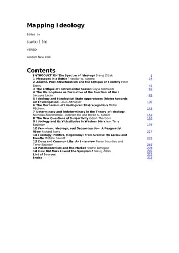 Cover of Mapping Ideology (Mappings Series)