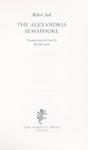 Cover of The Alexandria Semaphore