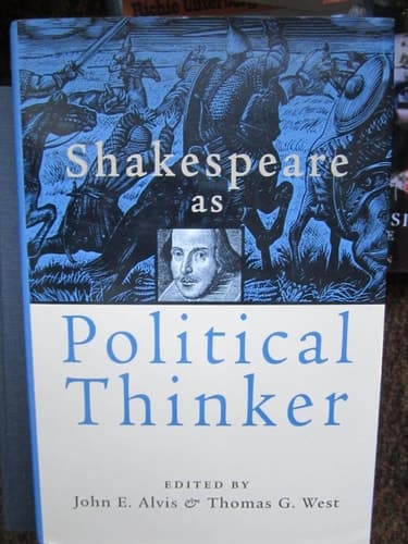 Cover of Shakespeare As Political Thinker