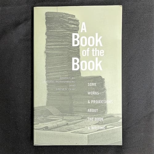 Cover of A Book of the Book: Some Works and Projections about the Book & Writing
