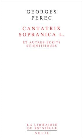 Cover of Cantatrix Sopranica L. et autres écrits scientifiques