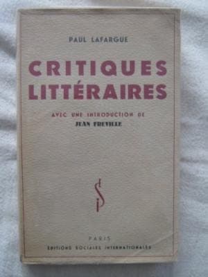 Cover of Critiques littéraires (Situations, i)
