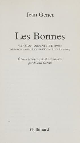 Cover of Les bonnes