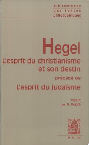 Cover of L'esprit du christianisme et son destin