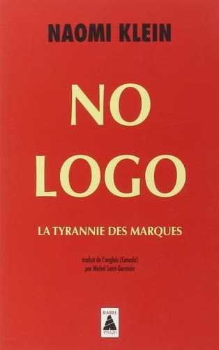 Cover of No logo la tyrannie des marques