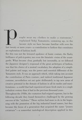 Cover of Yohji Yamamoto