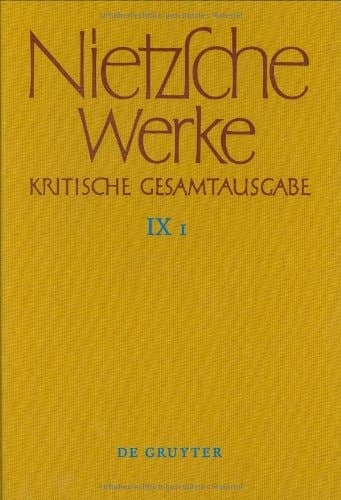 Cover of Nietzsche werke kritische gesamtausgabe