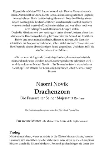 Cover of Die Feuerreiter Seiner Majestät Drachenzorn