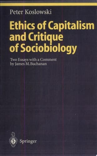 Cover of Ethics of Capitalism and Critique of Sociobiology