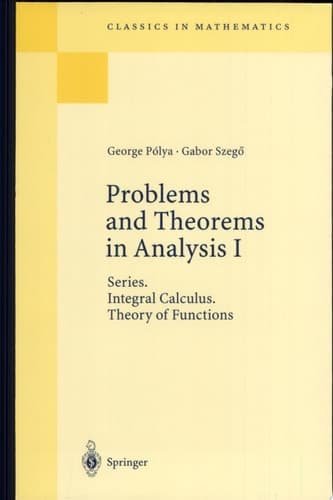 Cover of Problems and Theorems in Analysis I Series. Integral Calculus. Theory of Functions