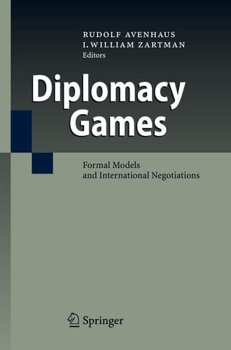 Cover of Diplomacy Games: Formal Models and International Negotiations