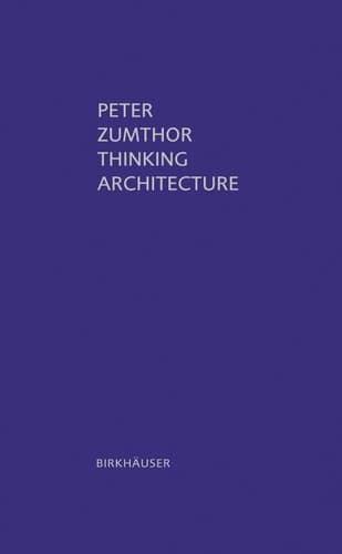 Cover of Thinking Architecture