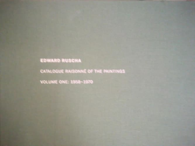 Cover of Ed Ruscha: Catalogue Raisonné of the Paintings, Volume One 1958-1970