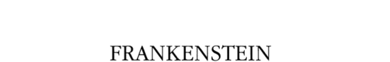 Cover of Frankenstein
