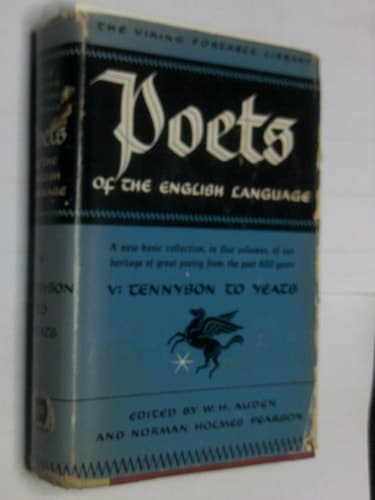 Cover of Poets of the English Language: Victorian and Edwardian poets: Tennyson to Yeats
