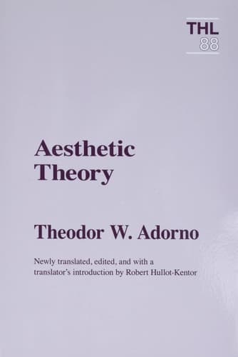Cover of Aesthetic Theory