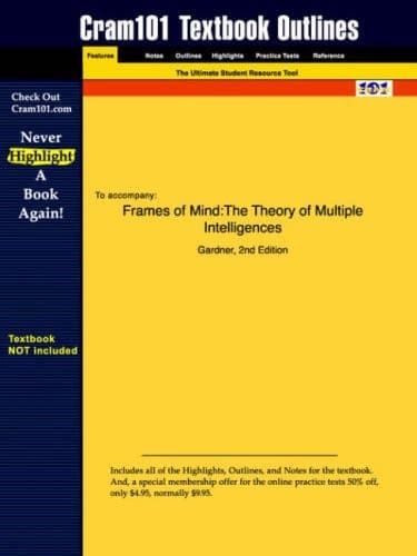 Cover of Cram101 Textbook Outlines to Accompany: Frames of Mind, the Theory of Multiple Intelligences, Gardner, 2nd Edition