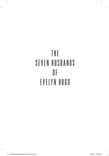 Cover of The Seven Husbands of Evelyn Hugo A Novel